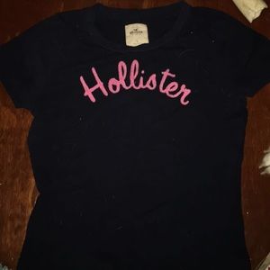 Navy blue Hollister T-shirt